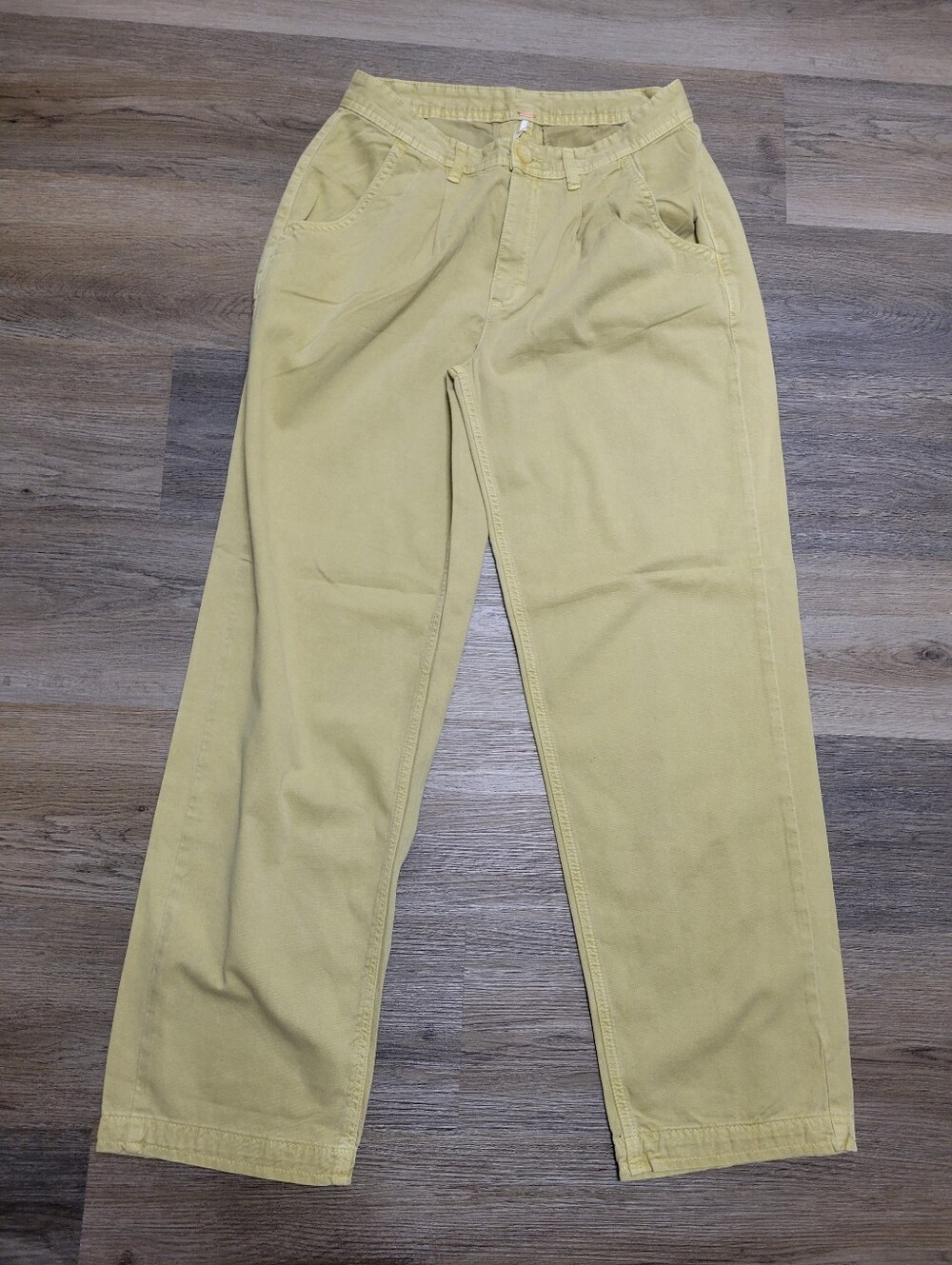 Free people Khaki Pants Relaxed Fit Casual Trousers